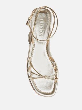 PRADA Flat Halo Strap Sandals